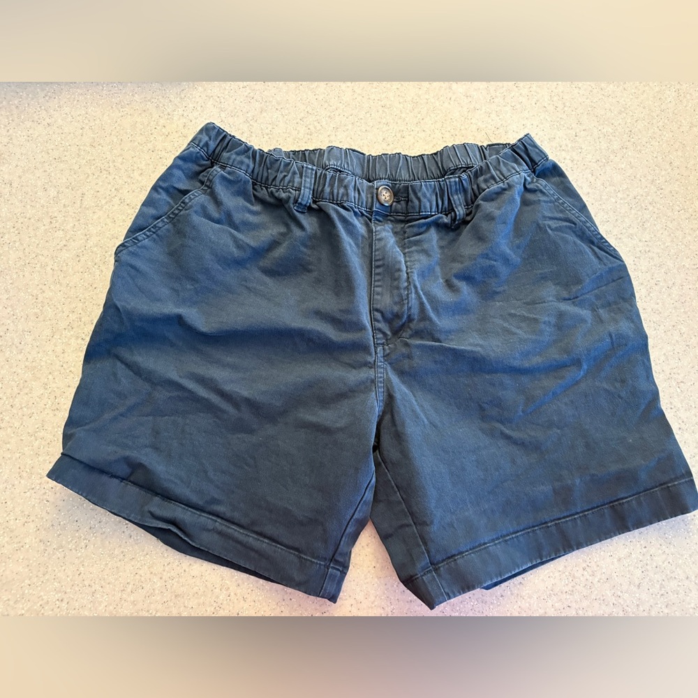 Men's Elastic Waist Casual Shorts - Navy